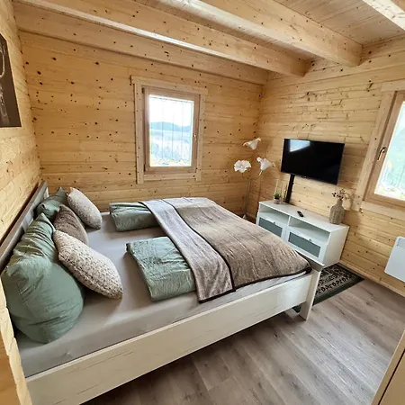 Prázdninový dům Modernes Blockhaus Mit Sauna Flair