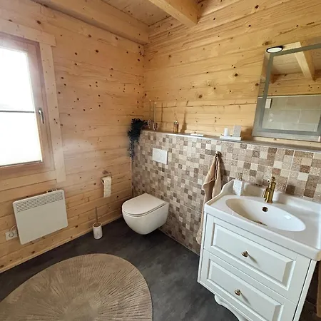 Prázdninový dům Modernes Blockhaus Mit Sauna Flair Lisberg