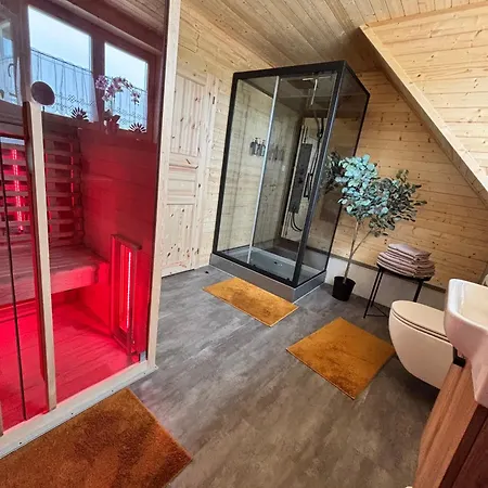 Prázdninový dům Modernes Blockhaus Mit Sauna Flair
