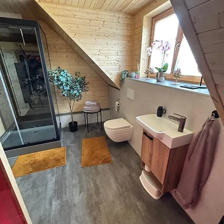 Prázdninový dům Modernes Blockhaus Mit Sauna Flair