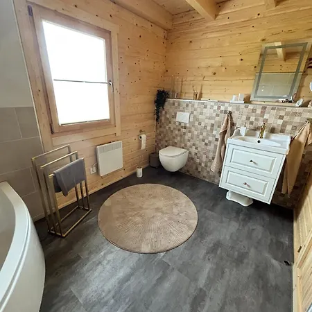 Modernes Blockhaus Mit Sauna Flair